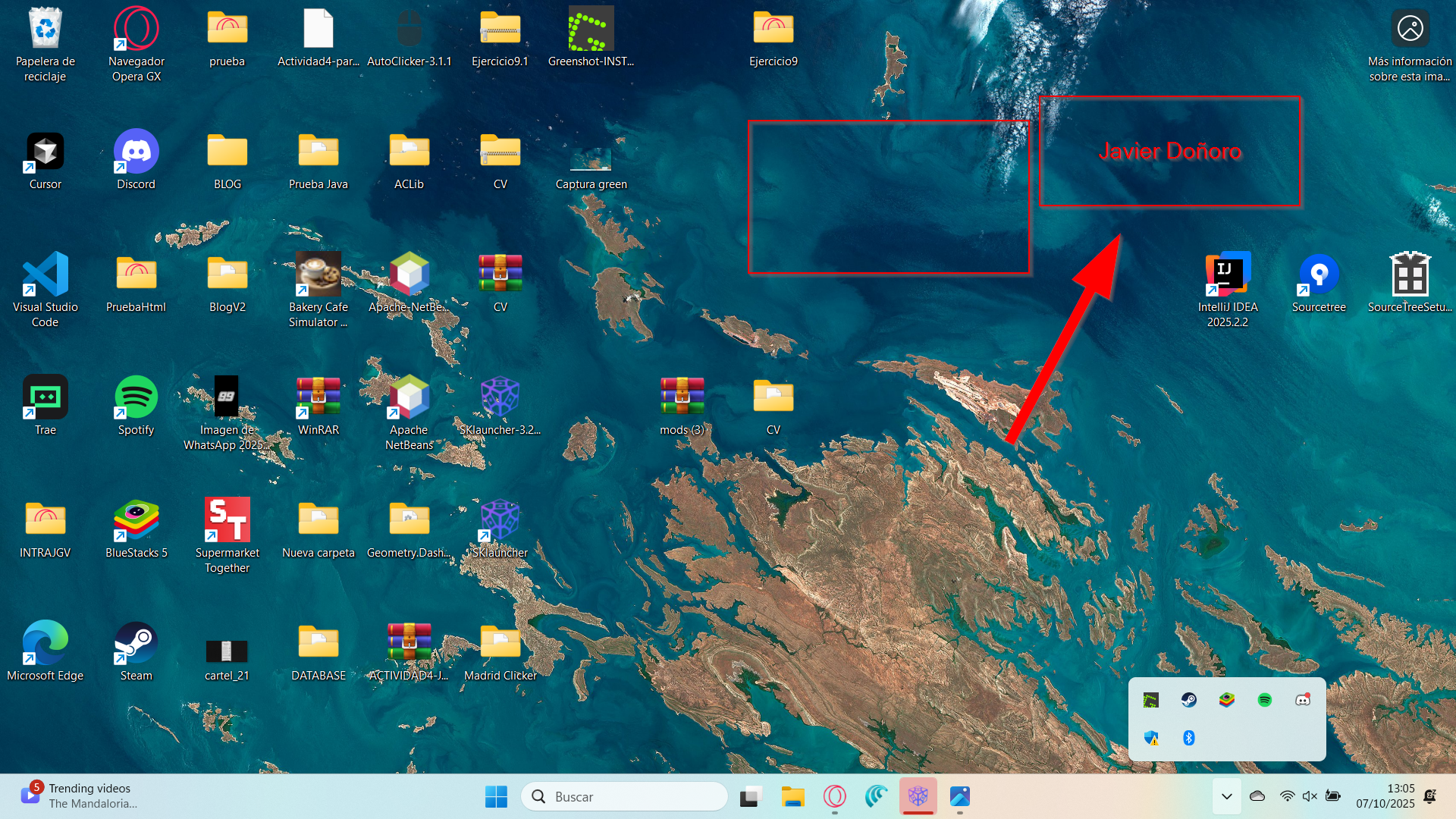 Greenshot en el escritorio